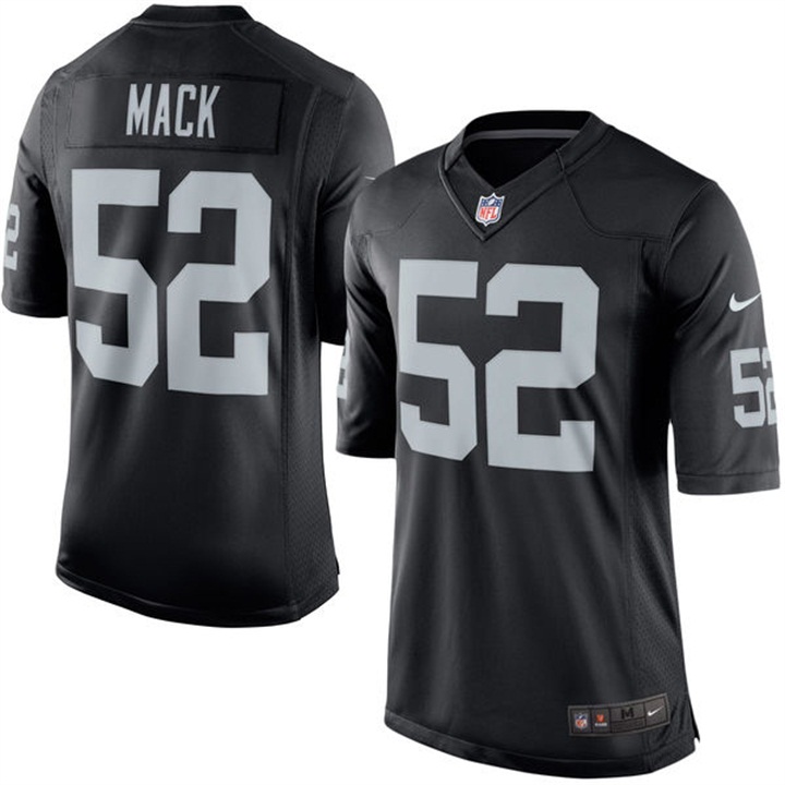 Oakland Raiders #52 Khalil Mack Black Limited Jersey