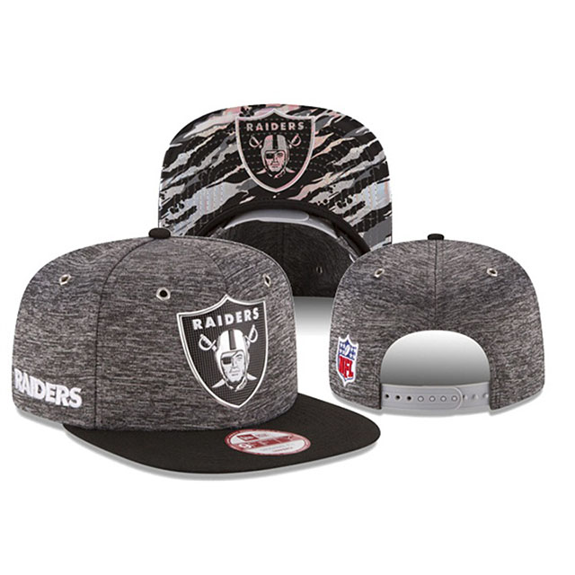 Oakland Raiders Black Gray New Era Hat