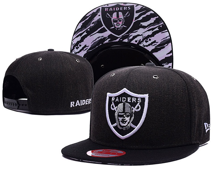 Oakland Raiders Black New Era Adjustable Hat