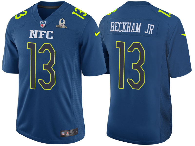 2017 Pro Bowl NFC Odell Beckham Jr Blue Game Jersey