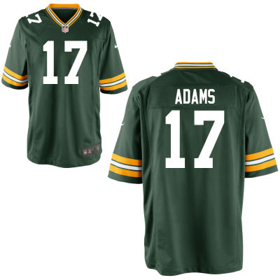 Men's Green Bay Packers #17 Davante Adams Green Game Jersey