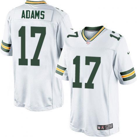 Men's Green Bay Packers #17 Davante Adams White Limited Jersey