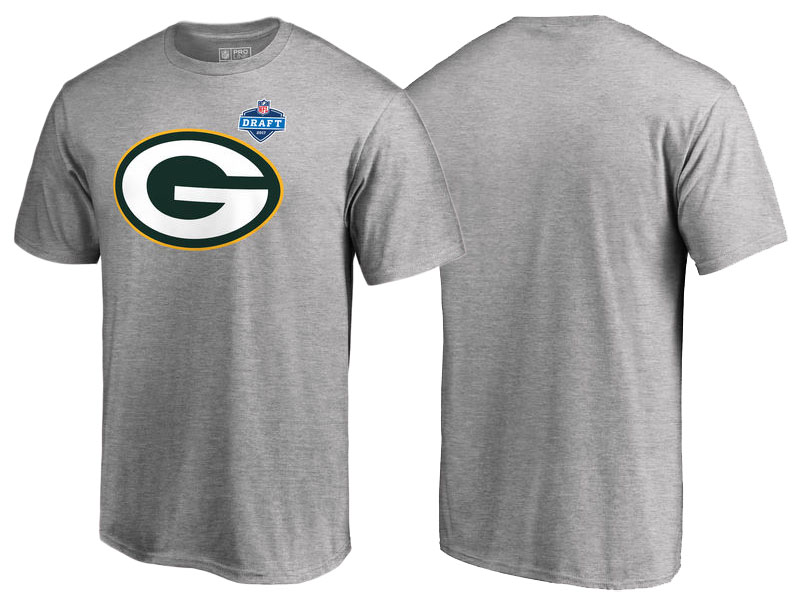 Green Bay Packers Heather Gray 2017 NFL Draft Athletic Heather T-Shirt