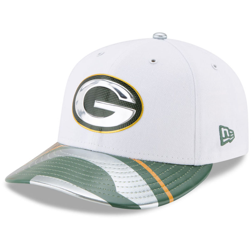 Green Bay Packers White 2017 NFL Draft Official On Stage Low Profile 59FIFTY Fitted Hat