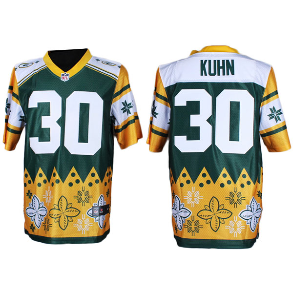 Green Bay Packers #30 John Kuhn Noble Fashion Elite Jersey