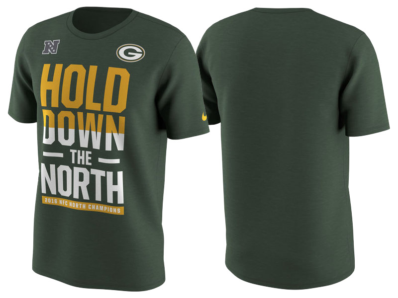 Green Bay Packers Green 2016 NFC North Division Champions T-Shirt