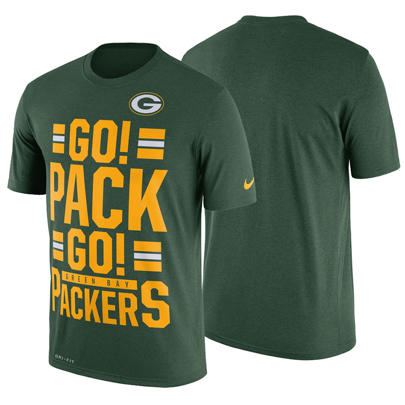 Green Bay Packers Green Legend Local Fans Performance T-Shirt