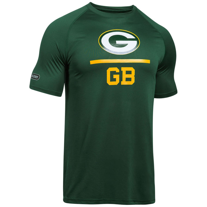 Green Bay Packers Green Under Armour Combine Authentic Lockup Tech T-Shirt