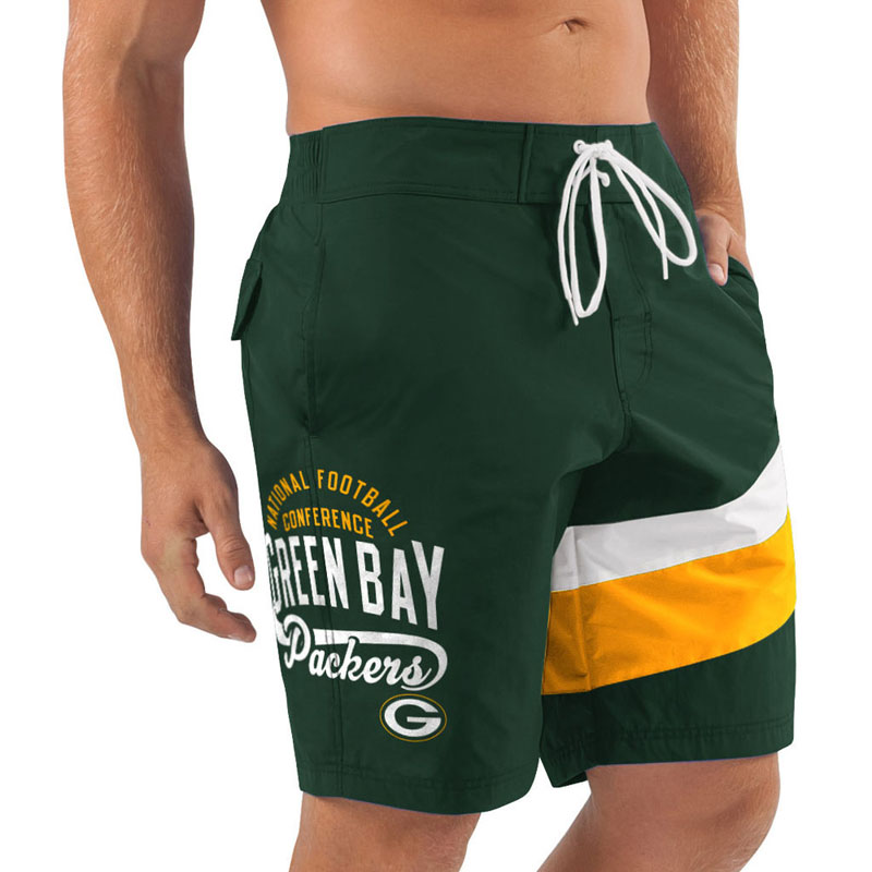 Green Bay Packers Green Winning Shot Swim Trunks