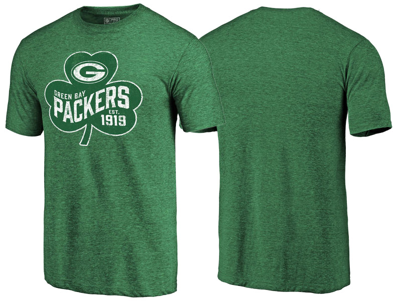 Green Bay Packers Kelly Green Paddy's Pride St. Patrick's Day T-Shirt