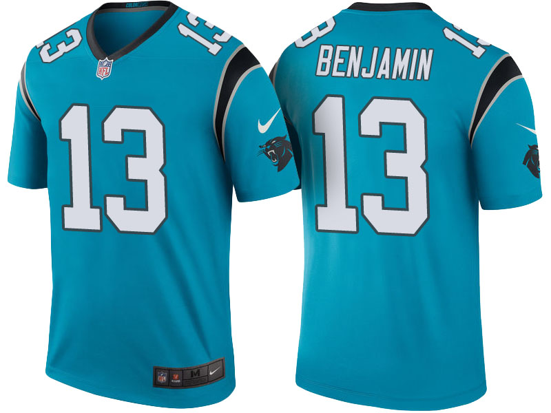 Carolina Panthers #13 Kelvin Benjamin Blue Color Rush Legend Jersey