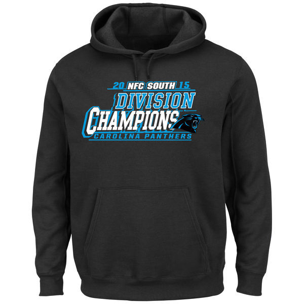 Carolina Panthers Black 2015 NFC South Division Champions Pullover Hoodie