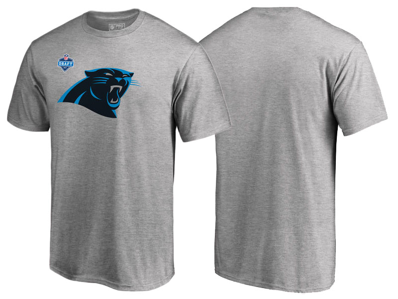 Carolina Panthers Heather Gray 2017 NFL Draft Athletic Heather T-Shirt