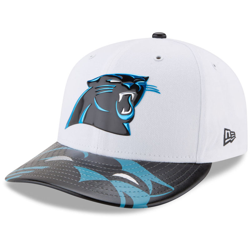 Carolina Panthers White 2017 NFL Draft Official On Stage Low Profile 59FIFTY Fitted Hat