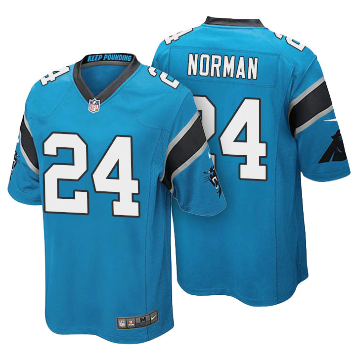 Carolina Panthers #24 Josh Norman Light Blue Color Rush Limited Jersey