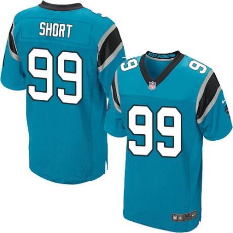 Carolina Panthers #99 Kawann Short Blue Elite Jersey