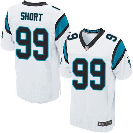 Carolina Panthers #99 Kawann Short White Elite Jersey