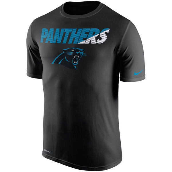 Carolina Panthers Black Legend Staff Practice Performance T-Shirt