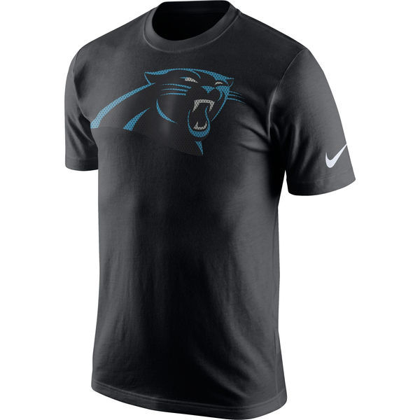 Men's Carolina Panthers Black Logo T-Shirt