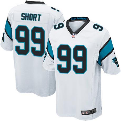 Carolina Panthers #99 Kawann Short White Game Jersey