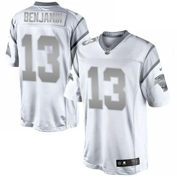 Carolina Panthers #13 Kelvin Benjamin White Platinum Limited Jersey