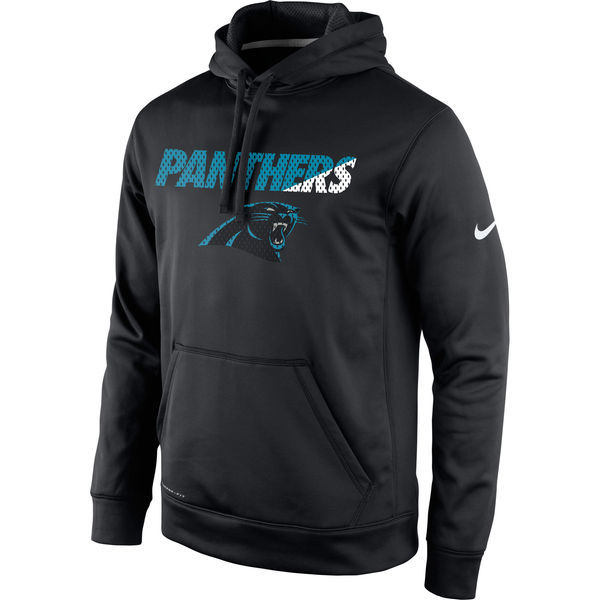 Carolina Panthers Black Kick Off Staff Performance Pullover Hoodie