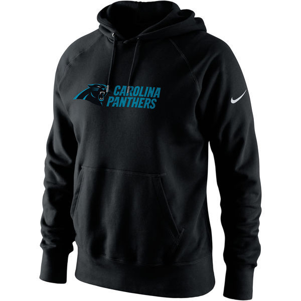 Carolina Panthers Black Lockup Pullover Hoodie