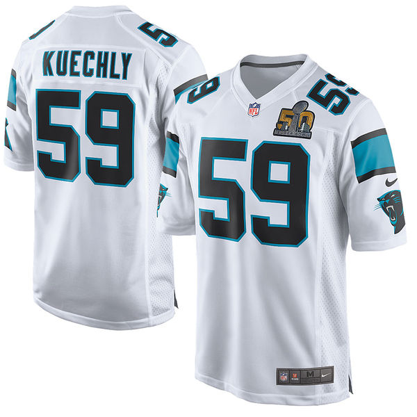 Carolina Panthers #59 Luke Kuechly White Super Bowl 50 Game Event Jersey (Pre-Order)