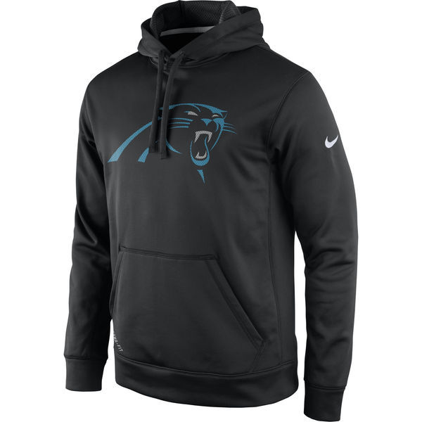 Carolina Panthers Black Practice Performance Pullover Hoodie