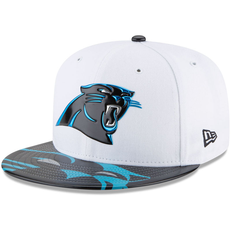 Carolina Panthers White 2017 NFL Draft Official On Stage 59FIFTY Fitted Hat