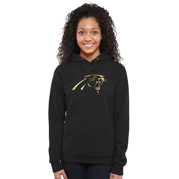 Women's Carolina Panthers Black Gold Collection Pullover Hoodie