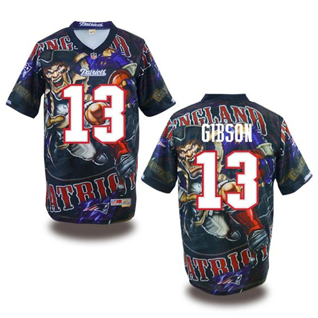 New England Patriots #13 Brandon Gibson Fanatical Fashion Jersey