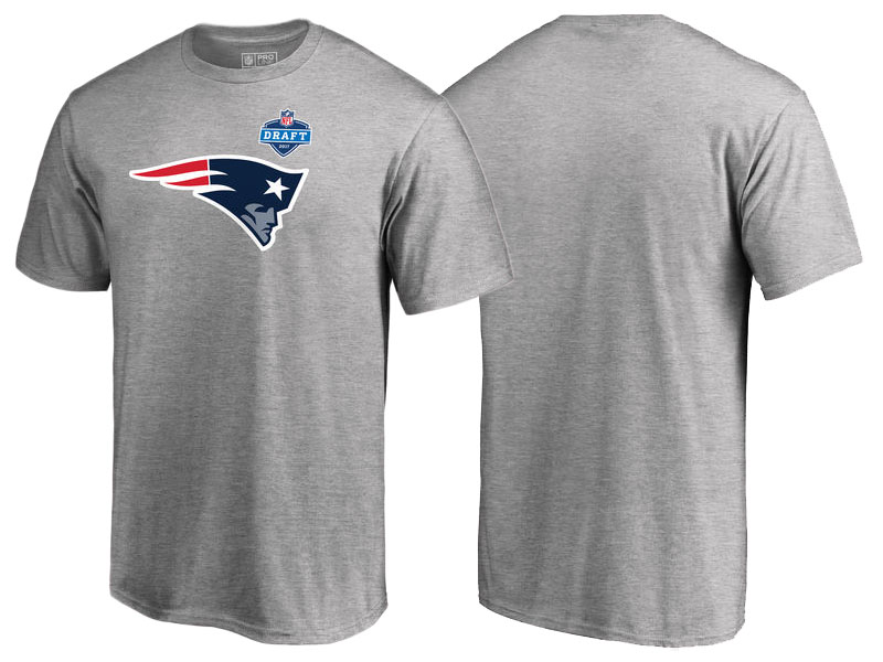 New England Patriots Heather Gray 2017 NFL Draft Athletic Heather T-Shirt