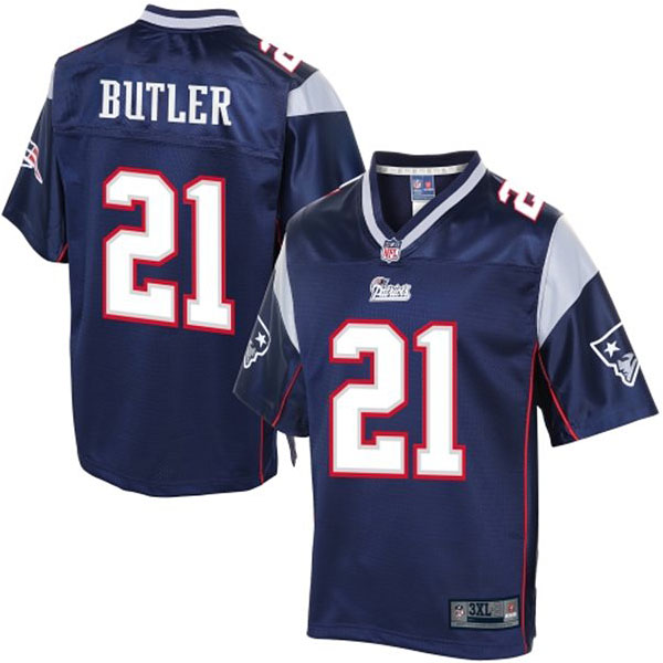 New England Patriots #21 Malcolm Butler Nike Blue Game Jersey