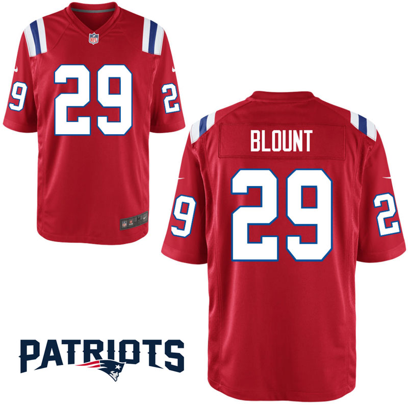 New England Patriots #29 LeGarrette Blount Red Game Jersey