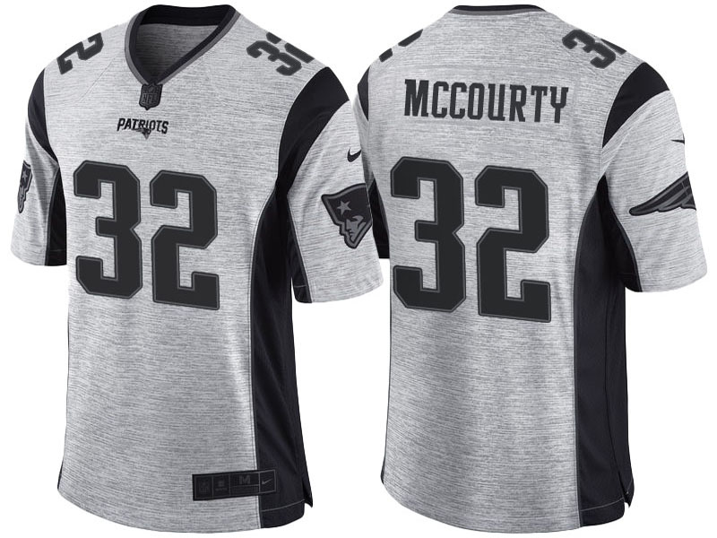 New England Patriots #32 Devin McCourty 2016 Gridiron Gray II Limited Jersey