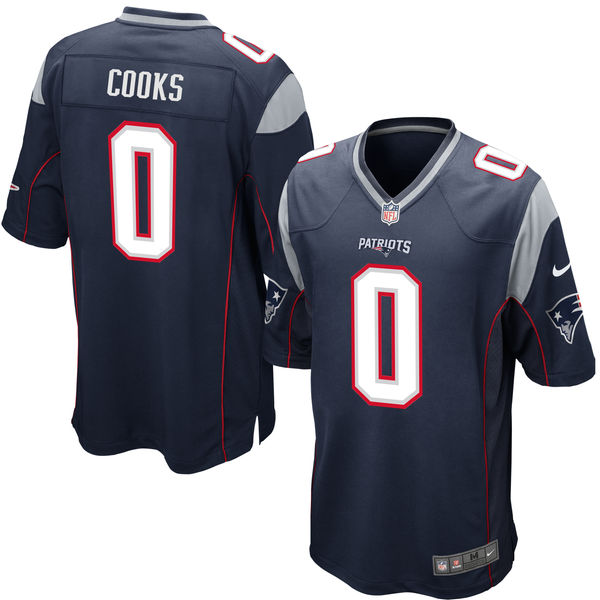 New England Patriots Brandin Cooks Navy Game Jersey