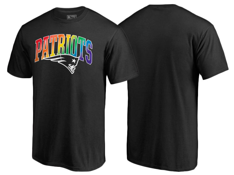 New England Patriots Black Pro Line by Fanatics Branded Pride T-Shirt