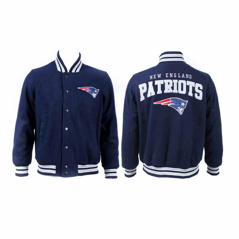 New England Patriots JH Design Navy Blue Domestic Team Color Jacket