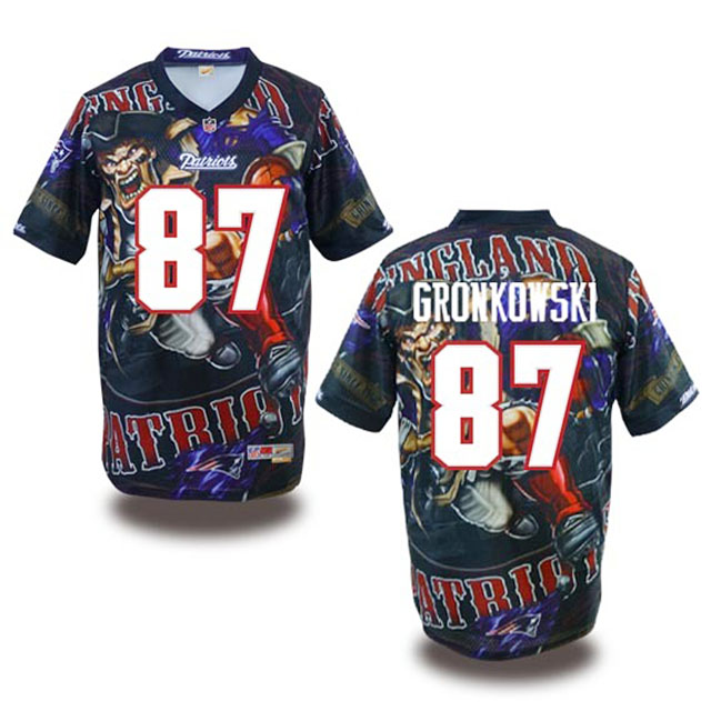 New England Patriots #87 Rob Gronkowski Fanatical Fashion Jersey