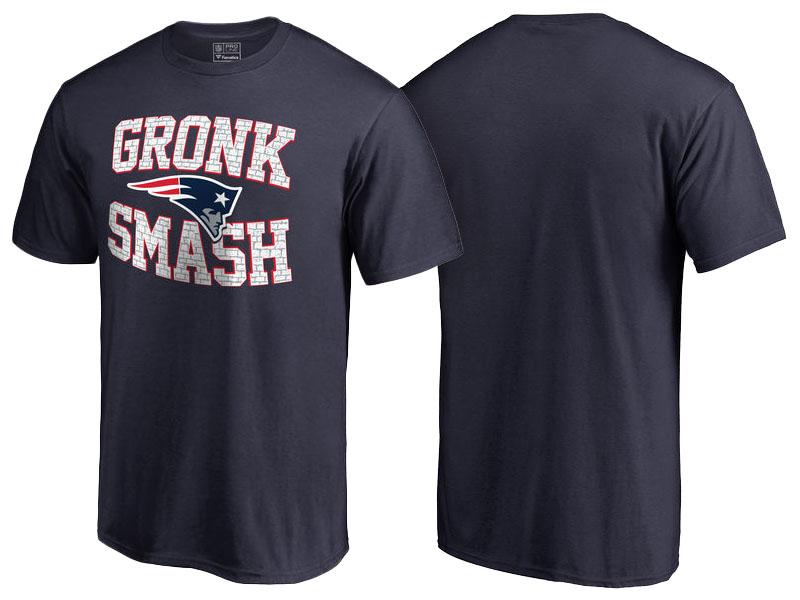 New England Patriots Pro Line Navy Number & Name Rob Gronkowski Fans T-Shirt