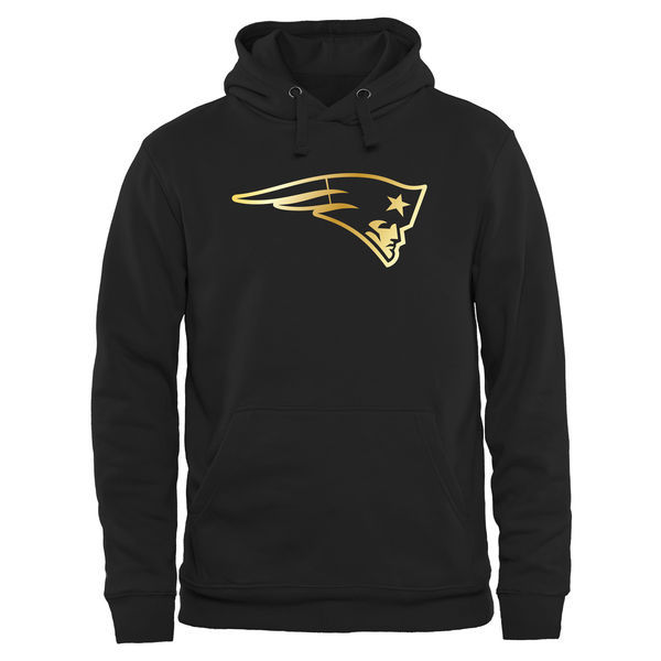 New England Patriots Black Gold Collection Pullover Performance Hoodie