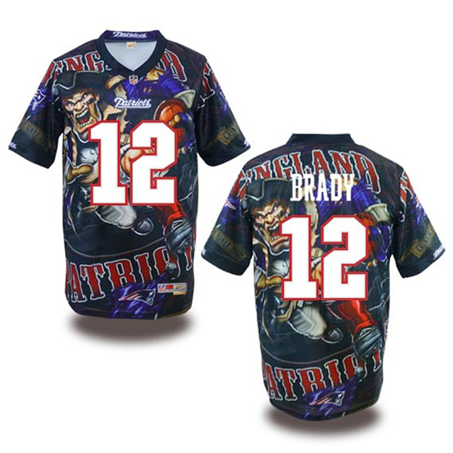 New England Patriots #12 Tom Brady Fanatical Fashion Jersey