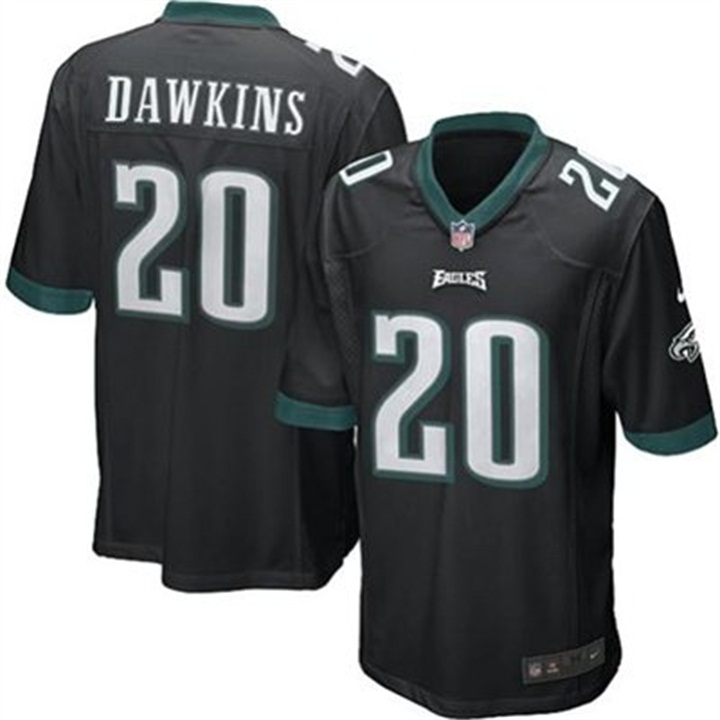 Philadelphia Eagles #20 Brian Dawkins Black Elite Jersey