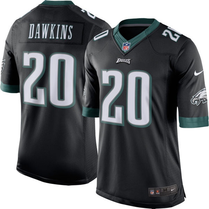 Philadelphia Eagles #20 Brian Dawkins Black Limited Jersey