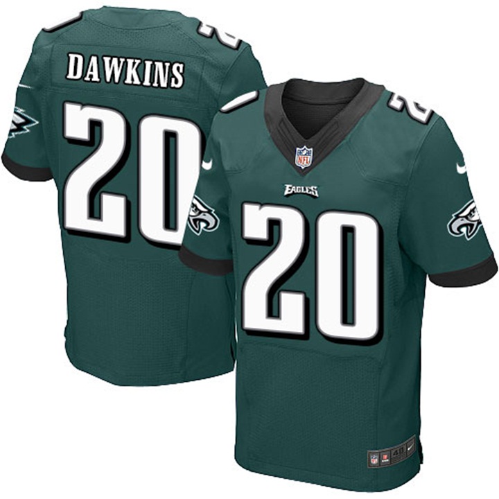 Philadelphia Eagles #20 Brian Dawkins Green Elite Jersey