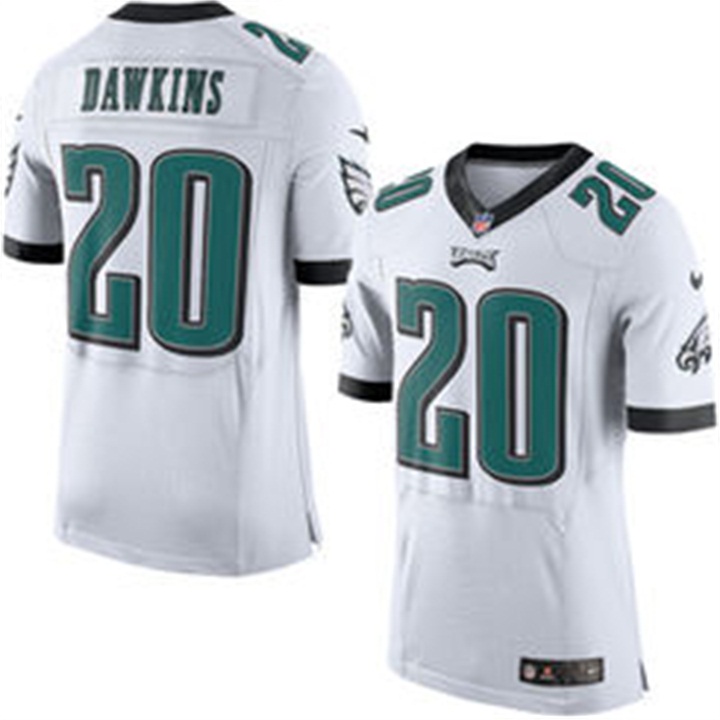 Philadelphia Eagles #20 Brian Dawkins White Elite Jersey