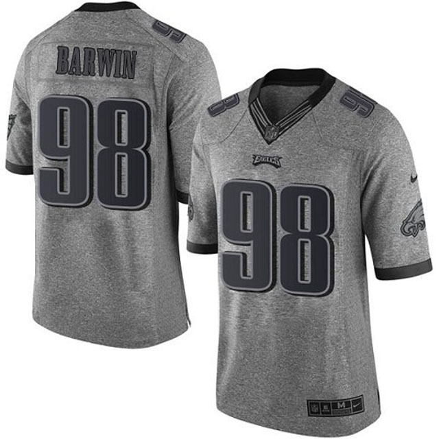 Philadelphia Eagles #98 Connor Barwin Gray Gridiron Limited Jersey