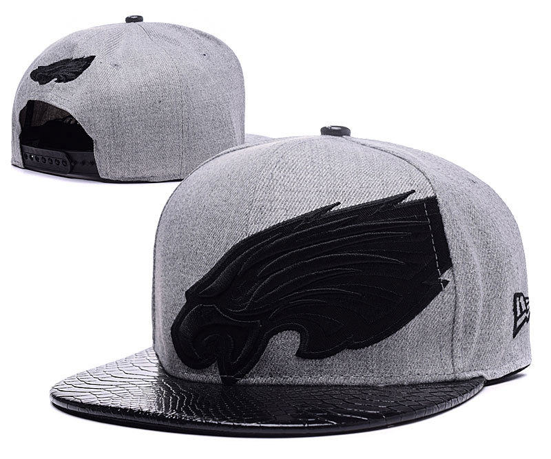 Philladelphia Eagles Gray Snapback Adjustable New Era Hat