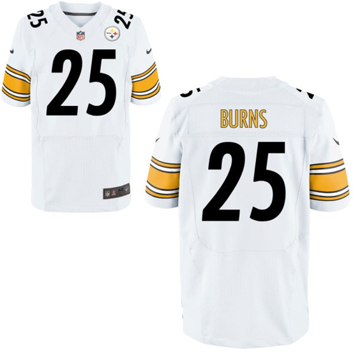 Pittsburgh Steelers #25 Artie Burns White Elite Jersey